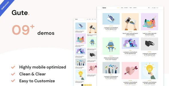 Gute – Minimalist Blog Elementor Template Kit Gute – Minimalist Blog Elementor Template Kit