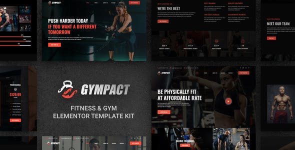 Gympact – Fitness & Gym Elementor Template Kit Gympact – Fitness & Gym Elementor Template Kit