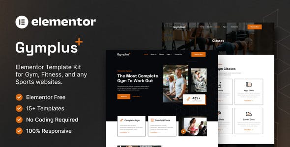 Gymplus – Gym & Fitness Elementor Template Kit Gymplus – Gym & Fitness Elementor Template Kit