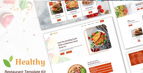 Healthy – Restaurant Elementor Template Kit Healthy – Restaurant Elementor Template Kit