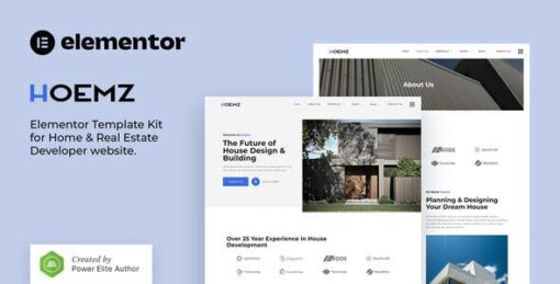 Hoemz – Home & Real Estate Developer Elementor Template Kit