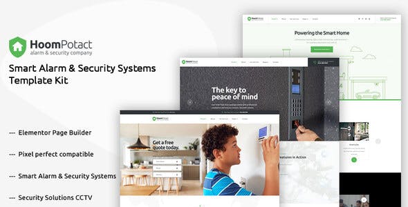 HoomPotact – Smart Alarm & Security Systems Template Kit HoomPotact – Smart Alarm & Security Systems Template Kit