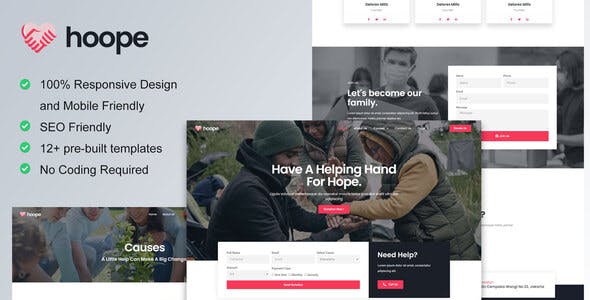 Hoope – Charity & Donation Elementor Template Kit Hoope – Charity & Donation Elementor Template Kit