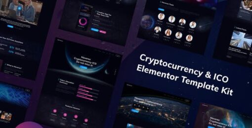 Hoverex | Cryptocurrency & ICO Elementor Template Kit