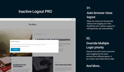 Inactive Logout Addon