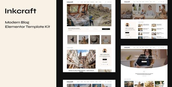 Inkcraft – Modern Blog & Magazine Elementor Pro Template Kit Inkcraft – Modern Blog & Magazine Elementor Pro Template Kit