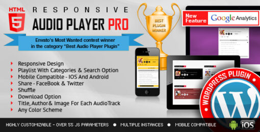 LambertGroup – Responsive HTML5 Audio Player PRO With Playlist