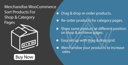 Merchandise WooCommerce Product Sort