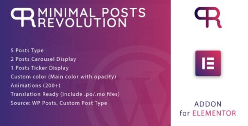 Minimal Posts Revolution For Elementor