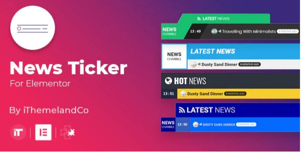 iThemeland News Ticker for Elementor iThemeland News Ticker for Elementor