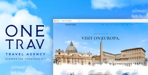 Onetrav – Travel Agency Elementor Template Kit