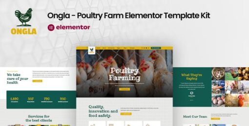 Ongla – Poultry Farm Elementor Template Kit