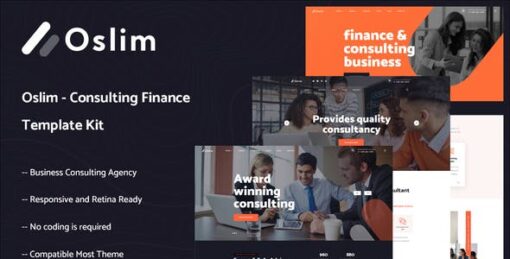 Oslim – Consulting Finance Elementor Template Kit