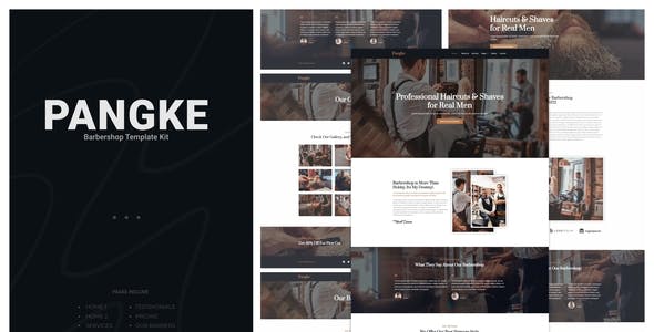 Pangke – Barbershop Template Kit Pangke – Barbershop Template Kit