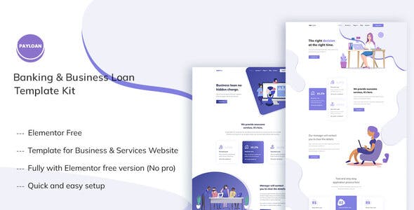 Payloan – Banking & Business Loan Elementor Template Kit Payloan – Banking & Business Loan Elementor Template Kit