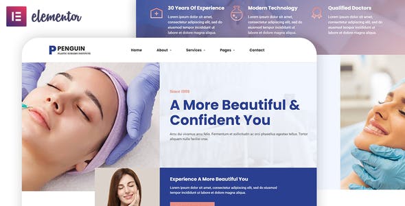 Penguin – Plastic Surgery Elementor Template Kit Penguin – Plastic Surgery Elementor Template Kit