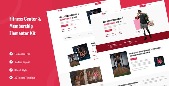 Pitem – Fitness Center & Membership Elementor Template Kit Pitem – Fitness Center & Membership Elementor Template Kit