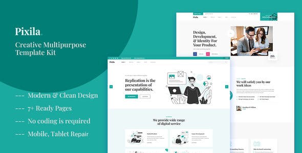 Pixila – Creative Multipurpose Elementor Template Kit Pixila – Creative Multipurpose Elementor Template Kit
