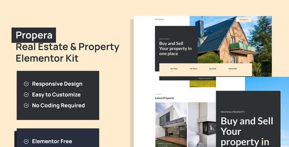 Propera – Real Estate Elementor Template Kit Propera – Real Estate Elementor Template Kit