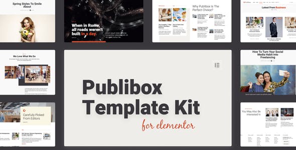 Publibox – Blog & Magazine Elementor Template Kit Publibox – Blog & Magazine Elementor Template Kit