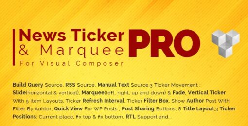 PW Pro Newsticker & Marquee Layout for visual composer