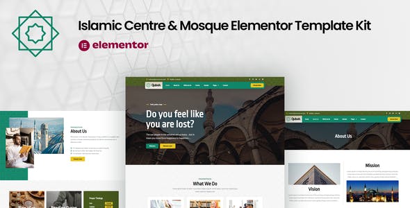 Qubsh – Islamic Centre & Mosque Elementor Template Kit Qubsh – Islamic Centre & Mosque Elementor Template Kit
