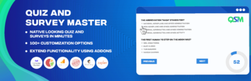 Quiz and Survey Master – Landing Page
