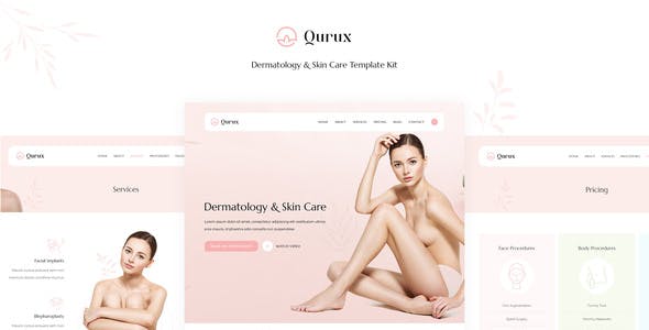 Qurux – Dermatology & Skin Care Elementor Template Kit Qurux – Dermatology & Skin Care Elementor Template Kit