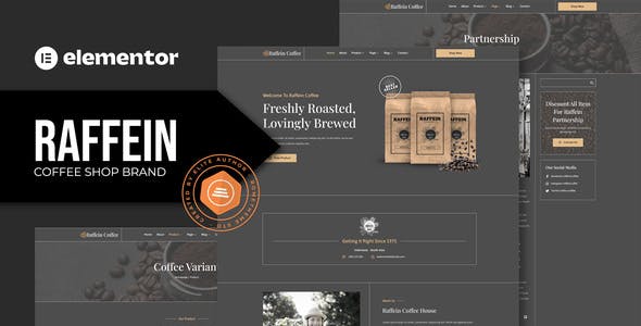 Raffein – Coffee Shop Brand Elementor Template Kit Raffein – Coffee Shop Brand Elementor Template Kit