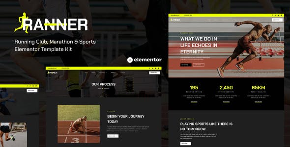Ranner – Marathon Running Club & Sports Elementor Template Kit Ranner – Marathon Running Club & Sports Elementor Template Kit
