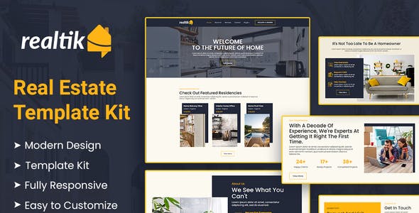 Realtik – Real Estate & Property Sales Elementor Template Kit Realtik – Real Estate & Property Sales Elementor Template Kit