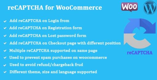 Google reCAPTCHA for WooCommerce