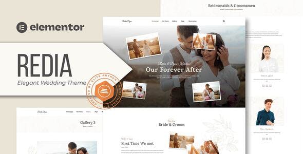 Redia – Elegant Wedding Theme Elementor Template Kit Redia – Elegant Wedding Theme Elementor Template Kit