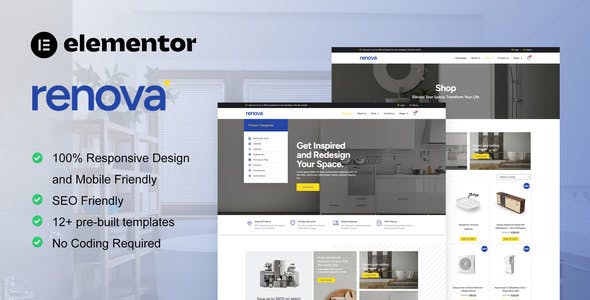 Renova – Kitchen Bathroom & Renovation Supplies Store Elementor Pro Template Kit Renova – Kitchen Bathroom & Renovation Supplies Store Elementor Pro Template Kit