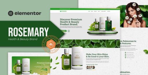 Rosemary – Health & Beauty Brand Elementor Template Kit