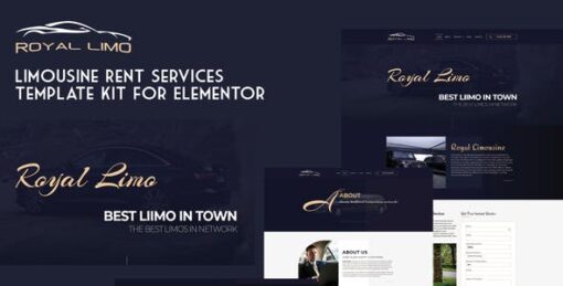 Royal Limo – Limousine Rent Services Template Kit