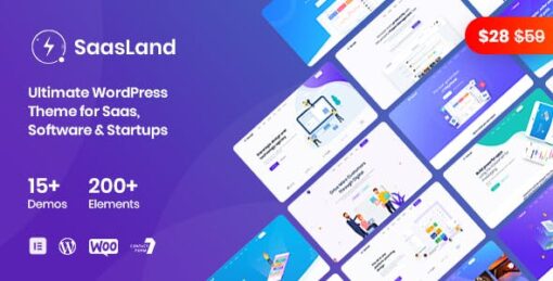 SaasLand (core) – MultiPurpose WordPress Theme for Saas & Startup