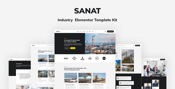Sanat – Industry Elementor Template Kit Sanat – Industry Elementor Template Kit