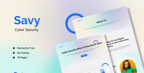 Savy – Cyber Security Elementor Template Kit Savy – Cyber Security Elementor Template Kit