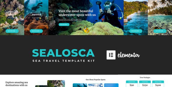 Sealosca – Sea Adventure Travel Template Kit Sealosca – Sea Adventure Travel Template Kit