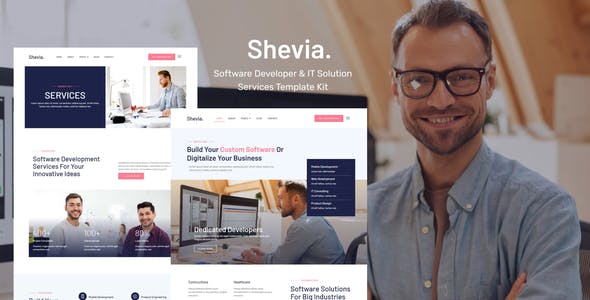 Shevia – Software Developer & IT Solutions Service Template Kit Shevia – Software Developer & IT Solutions Service Template Kit