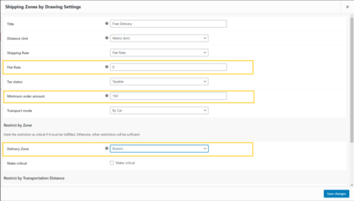 Shipping Zones by Drawing Premium for WooCommerce