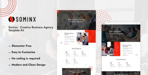 Sominx – Creative Business Agency Elementor Template Kit