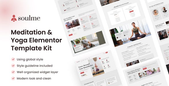 Soulme Yoga Meditation & Wellness Mindfulness Elementor Template Kit Soulme Yoga Meditation & Wellness Mindfulness Elementor Template Kit