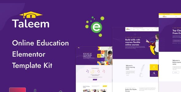 Taleem – Online Education Elementor Template Kit Taleem – Online Education Elementor Template Kit