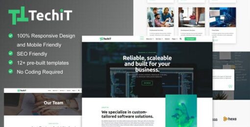 TechIT – Tech Company Elementor Template Kit