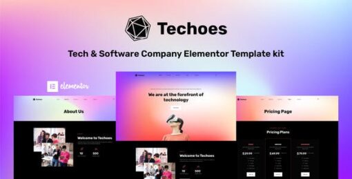Techoes – Tech & Software Company Elementor Template kit