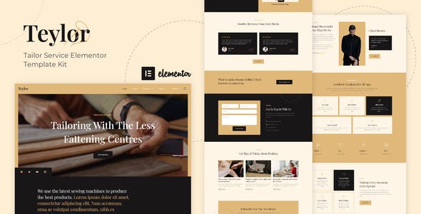 Teylor – Tailor Service Elementor Template Kit Teylor – Tailor Service Elementor Template Kit