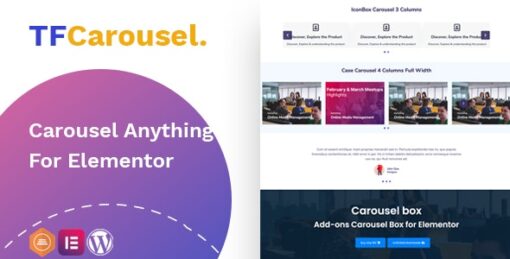 TFCarousel Box Addon For Elementor