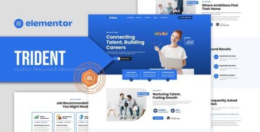 Trident – Human Resources & Recruitment Agency Elementor Template Kit
